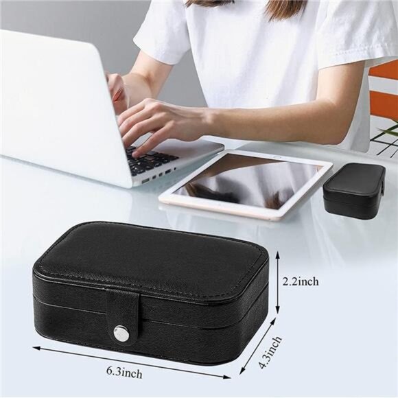 Women Jewelry Box Portable Mini Travel Case Display Storage Holder Boxes - Picture 5 of 7
